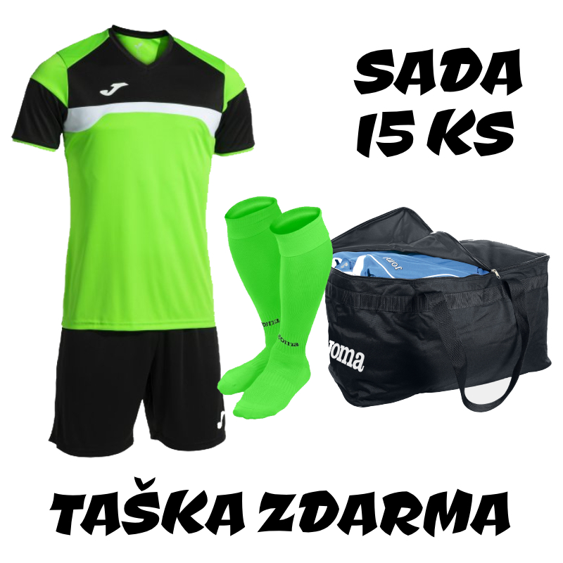 Sada dresů JOMA DANUBIO III,15 ks + taška JOMA