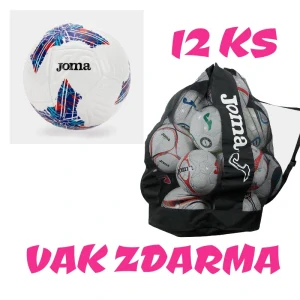 12 x Fotbalový míč JOMA URANUS III + vak na míče JOMA