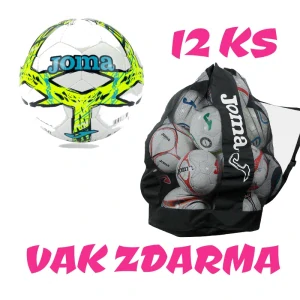 12 x Fotbalový míč JOMA DALI III + vak na míče JOMA