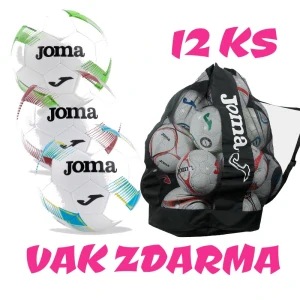 12 x Fotbalový míč JOMA INTER + vak na míče JOMA