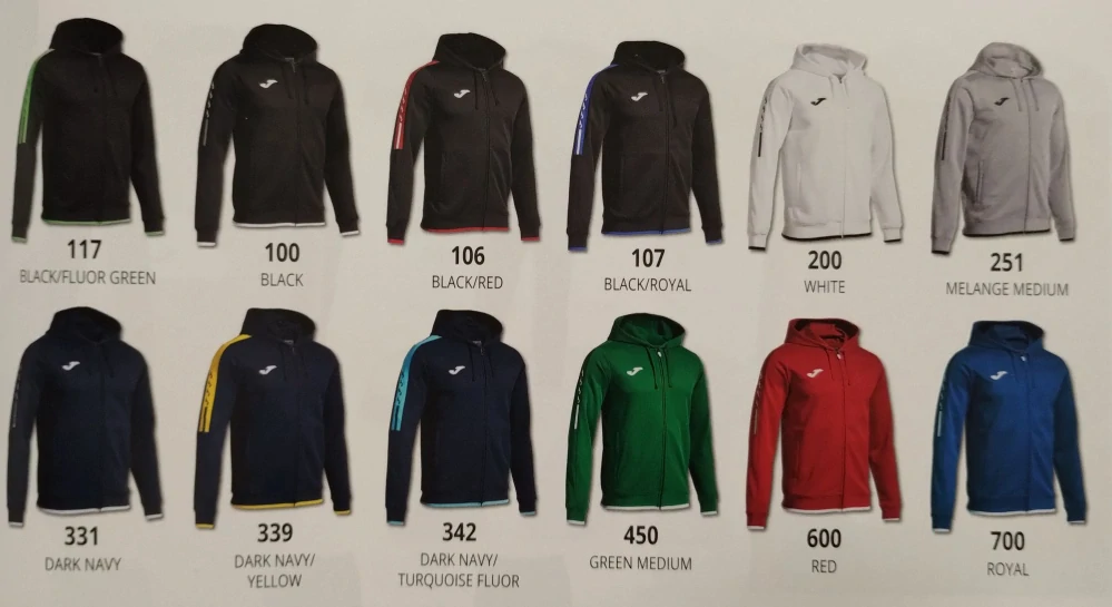 Mikina JOMA OLIMPIADA full zip