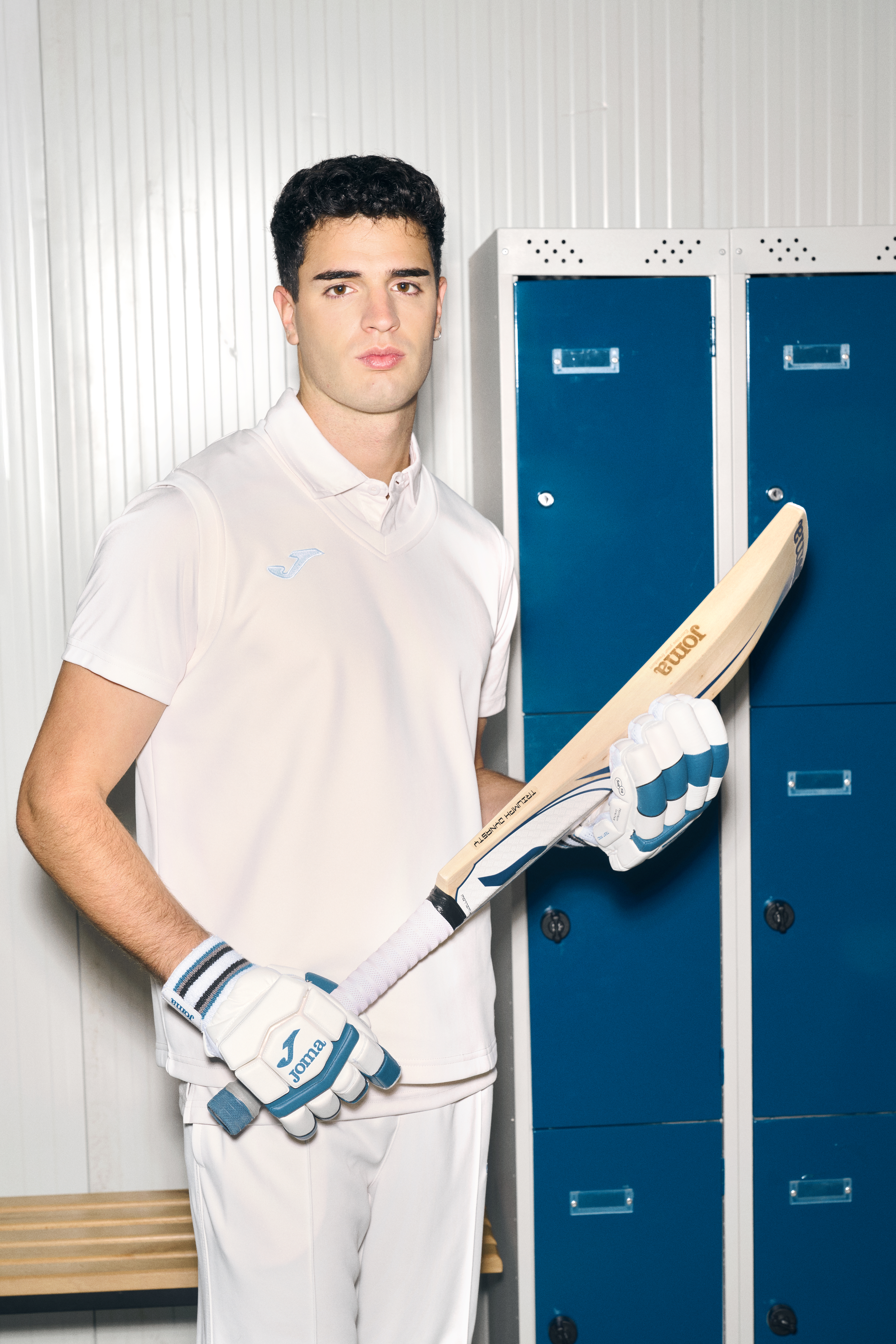 Kriket vesta bez rukávů Joma,bílá