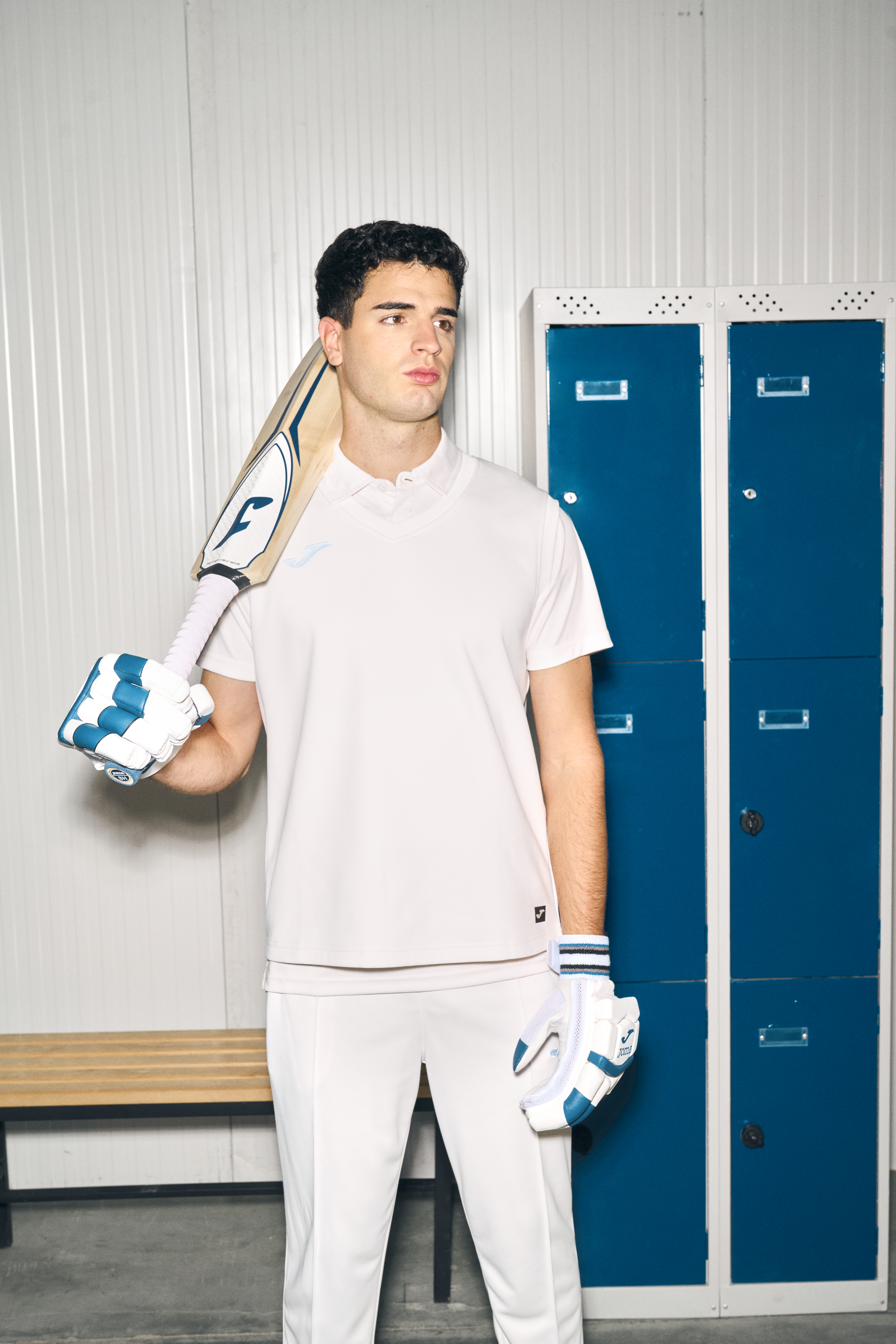 Kriket polo triko JOMA, krátký rukáv, bílé