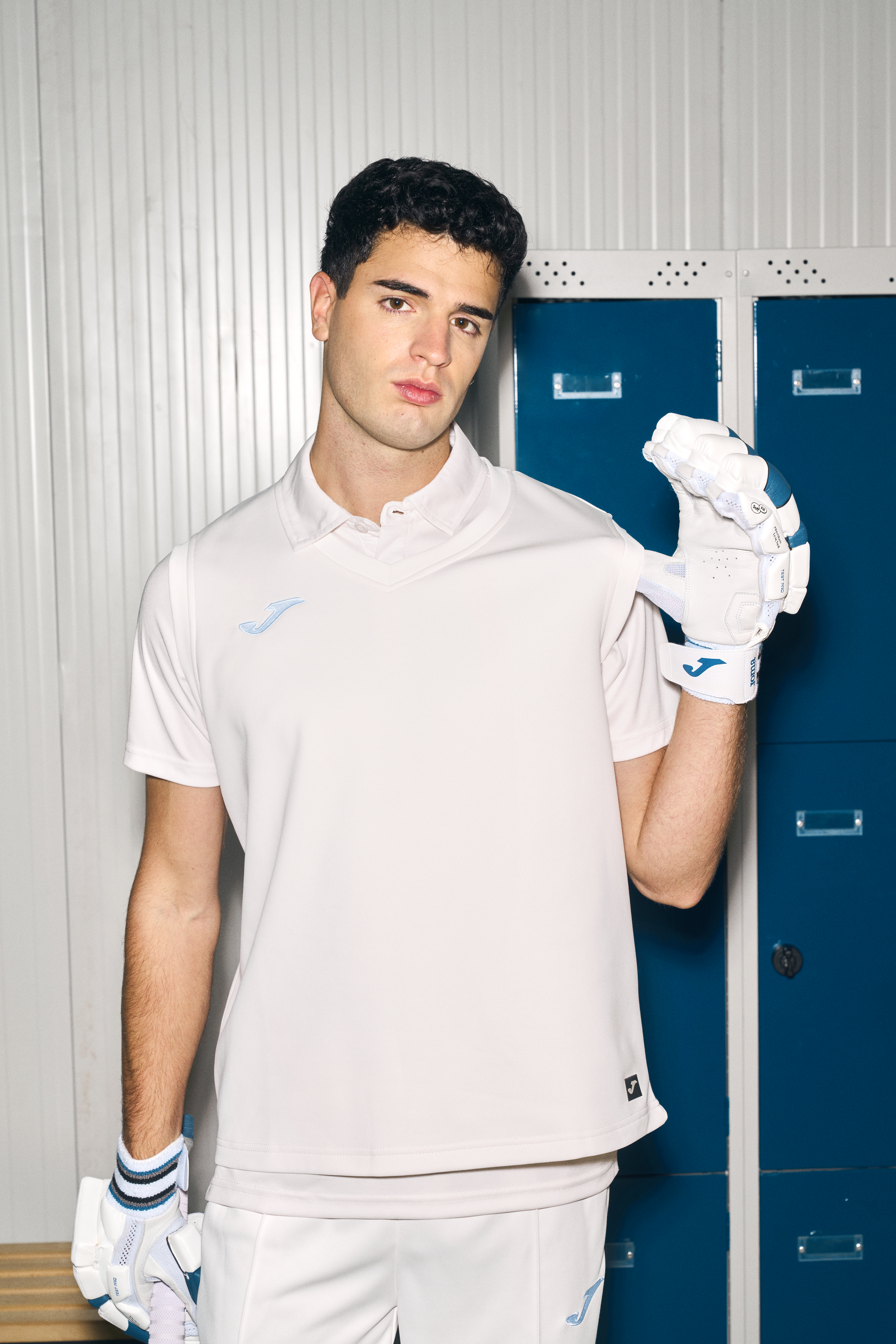 Kriket vesta bez rukávů Joma,bílá